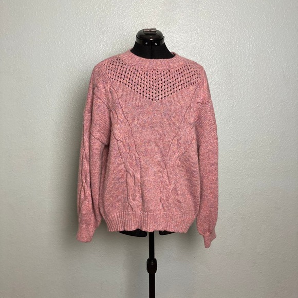 XL Sweater Sparkly Pink Purple Long Sleeve thick comfy - Picture 1 of 7